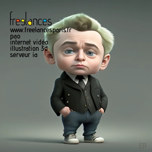 Pao mise en page internet vidéo illustration 3d serveur image IA générative AI freelance paris studio de création magazines 95JSO740
